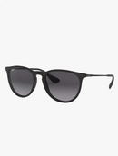 Óculos Ray-Ban Erika Classic Standard – Armação Preto Fosco e Lente Cinza Degradê