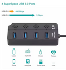 Hub USB 3.0 com 7 Portas — Ultra Rápido, Design Premium e Alta Performance!