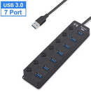 Hub USB 3.0 com 7 Portas — Ultra Rápido, Design Premium e Alta Performance!