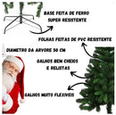 Árvore de Natal Premium Verde – 120cm / 150cm / 180cm, Galhos Flexíveis e Base Reforçada