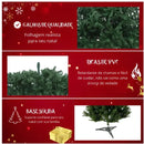 Árvore de Natal Premium Verde – 120cm / 150cm / 180cm, Galhos Flexíveis e Base Reforçada