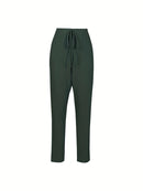 Conjunto Plus Size 2025 – Blusa Canelada + Calça com Amarração | Look Casual Confortável para Primavera/Verão