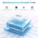 Tablet PRITOM 7” Android 14 – 8GB RAM (Exp.) + 64GB, Octa-Core A523, Wi-Fi 5G/6, Dual Câmera e Design Ultra Slim