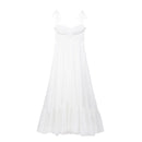 Vestido Feminino Longo Elegante – Alta Costura, Cintura Marcada, Caimento Suave e Zíper Lateral | Ideal para Festas & Verão