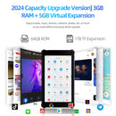 Tablet PRITOM 7” Android 14 – 8GB RAM (Exp.) + 64GB, Octa-Core A523, Wi-Fi 5G/6, Dual Câmera e Design Ultra Slim