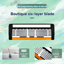 Barbeador Premium 6 Camadas com Lâminas Intercambiáveis – Aço Inoxidável