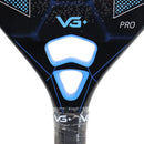 Raquete de Beach Tennis Profissional – Kevlar + Carbono 12K, Superfície 3D Brilhante, Grip Antiderrapante + Capa