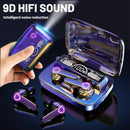 Fone Bluetooth M19 – Esportivo com Cancelamento de Ruído e Tela LED Inteligente