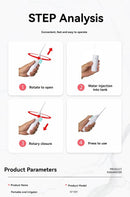 Irrigador Oral Portátil de Alta Pressão – Jato de Água Manual para Higiene Dental Completa