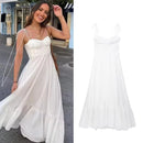 Vestido Feminino Longo Elegante – Alta Costura, Cintura Marcada, Caimento Suave e Zíper Lateral | Ideal para Festas & Verão