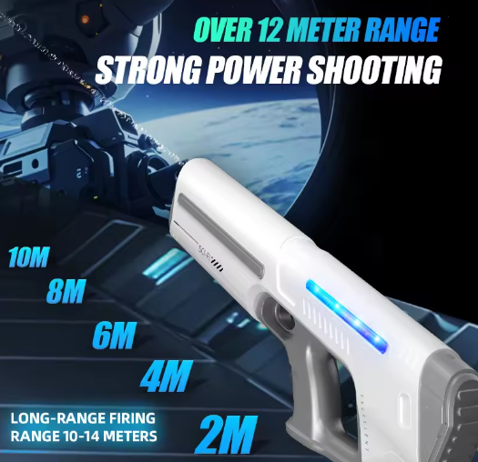 Super Pistola de Água Automática – Brinquedo Divertido para Piscina, Praia e Quintal